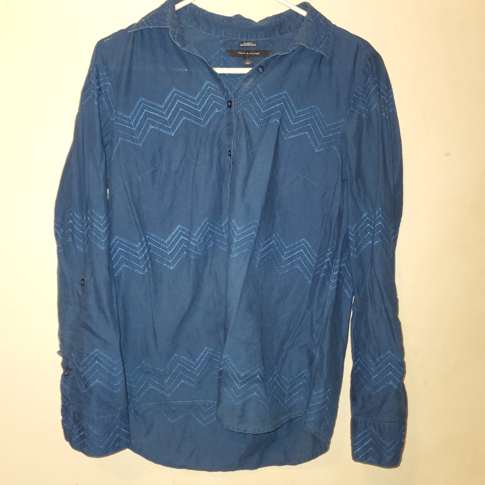 Blue Tommy Hillfiger Long Sleeve